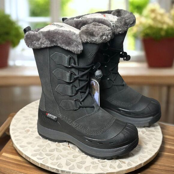 Baffin Chloe Insulated Waterproof Winter Snow Boots Women’s Size 6  Fur - Picture 2 of 16